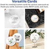 image:imageAvery Printable Round Cards Sure Feed Technology 2 Diameter Matte White Cardstock PrinttotheEdge LaserInkjet Cards 300 TotalGlossy White