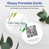 image:imageAvery Printable Round Cards Sure Feed Technology 2 Diameter Matte White Cardstock PrinttotheEdge LaserInkjet Cards 300 TotalGlossy White