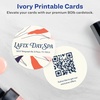 image:imageAvery Printable Round Cards Sure Feed Technology 2 Diameter Matte White Cardstock PrinttotheEdge LaserInkjet Cards 300 TotalIvory