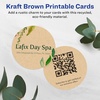 image:imageAvery Printable Round Cards Sure Feed Technology 2 Diameter Matte White Cardstock PrinttotheEdge LaserInkjet Cards 300 TotalKraft Brown