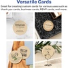 image:imageAvery Printable Round Cards Sure Feed Technology 2 Diameter Matte White Cardstock PrinttotheEdge LaserInkjet Cards 300 TotalKraft Brown