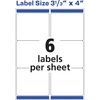 image:imageAvery Printable Shipping Labels 313 x 4 Matte White Sure Feed Technology Inkjet Printer Compatible 120 Blank Labels Great for Mailing Branding School Supplies and More 82541 x 2 58
