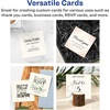 image:imageAvery Printable Square Business Cards Sure Feed Technology 25 x 25 Ivory Cardstock PrinttotheEdge LaserInkjet Cards 450 Total90 cards