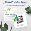 image:imageAvery Printable Square Cards Sure Feed Technology 2 x 2 Matte White Cardstock PrinttotheEdge LaserInkjet Cards 120 TotalGlossy White