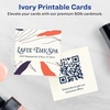 image:imageAvery Printable Square Cards Sure Feed Technology 2 x 2 Matte White Cardstock PrinttotheEdge LaserInkjet Cards 120 TotalIvory