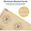 image:imageAvery Printable Square Cards Sure Feed Technology 2 x 2 Matte White Cardstock PrinttotheEdge LaserInkjet Cards 120 TotalKraft Brown