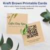 image:imageAvery Printable Square Cards Sure Feed Technology 2 x 2 Matte White Cardstock PrinttotheEdge LaserInkjet Cards 120 TotalKraft Brown