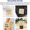 image:imageAvery Printable Square Cards Sure Feed Technology 2 x 2 Matte White Cardstock PrinttotheEdge LaserInkjet Cards 120 TotalKraft Brown