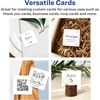 image:imageAvery Printable Square Cards Sure Feed Technology 2 x 2 Matte White Cardstock PrinttotheEdge LaserInkjet Cards 120 TotalMate White