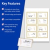 image:imageAvery Printable Tent Cards 2 x 35 White Metallic Gold Borders LaserInkjet Printable 80 Blank Place Cards 3328Metallic Gold Border