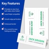 image:imageAvery Printable Tent Cards 35 x 11 White with Embossed Border 50 Blank Place Cards for Laser and Inkjet Printers 5309White