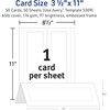 image:imageAvery Printable Tent Cards 35 x 11 White with Embossed Border 50 Blank Place Cards for Laser and Inkjet Printers 5309White