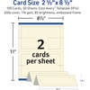 image:imageAvery Printable Tent Cards with Sure Feed Technology 25 x 85 Ivory with Embossed Border 100 Blank Place Cards for Laser or Inkjet Printers 5914Ivory