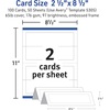 image:imageAvery Printable Tent Cards with Sure Feed Technology 25 x 85 Ivory with Embossed Border 100 Blank Place Cards for Laser or Inkjet Printers 5914White