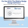image:imageAvery Reusable Magnetic Professional Name Badge System 1 x 3 Silver Name Tags 10 Identification Badges 80 Laser Printable Inserts Design Software Included 71206Inkjet