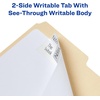 image:imageAvery Ultra Tabs File Tabs 3 x 15 2Side Writable White SelfAdhesive 24 Per Pack 48 Total 2Pack of 74776