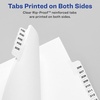 image:imageAveryStyle Premium Collated Legal Index Exhibit Dividers AZ and Table of Contents SideTab 85 x 11Inches 1 Set 113741 Set