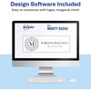 image:imageThe Mighty Badge by Avery 1 x 3 Silver Name Tags 4 ID Badges 32 Inserts for Laser Printers 712004 Badges