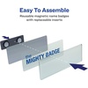 image:imageThe Mighty Badge by Avery 1 x 3 Silver Name Tags 4 ID Badges 32 Inserts for Laser Printers 712004 Badges