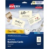 image:imageAvery Clean Edge Printable Business Cards with Sure Feed Technology 2 x 35 Ivory 200 Blank Cards for Inkjet Printers 08876One Size