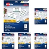 image:imageAvery Clean Edge Printable Business Cards with Sure Feed Technology Rounded Corners 2 x 35 White 160 Blank Cards for Inkjet Printers 88220One Size Pack of 5