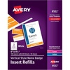 image:imageAvery Customizable Name Badges 6 x 425 LaserInkjet Printable Inserts Including Tickets 25 Vertical Name Tag Holders Includes Lanyards 8520100