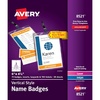 image:imageAvery Customizable Name Badges 6 x 425 LaserInkjet Printable Inserts Including Tickets 25 Vertical Name Tag Holders Includes Lanyards 852075