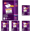 image:imageAvery Customizable Name Badges Clip Style 3 x 4 Clear Name Tag Holders White LaserInkjet Printable Inserts 50 Total 74536name badges  holders