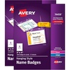 image:imageAvery Customizable Name Badges Cord Hanging Style 3 x 4 LaserInkjet Printable Name Tag Inserts 50 Total 74520200