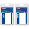 image:imageAvery Customizable Name Tags Hello My Name is 213 x 338 White Blue Border Removable Adhesive NonPrintable 25 Total 617525 Count Pack of 2