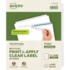 image:imageAvery EcoFriendly Recycled Dividers for 3 Ring Binders 12Tab White Tabs Index Maker Print and Apply Clear Label Strip 5 Sets for 60 Binder Dividers Total 1158212 Tabs