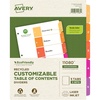 image:imageAvery EcoFriendly Recycled Dividers for 3 Ring Binders 5 Tabs per Set Customizable Table of Contents Multicolor Tabs Great for Organizing Reports Projects and More 3 Sets of 11080