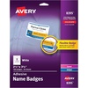 image:imageAvery Flexible Printable Name Badges 213 x 338 Rectangle Labels White 5 Packs 800 Removable Name Tag Stickers Total 8395213 x 338