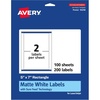 image:imageAvery Matte White Rectangle Labels Sure Feed Technology 5 x 7 50 Matte White Printable Labels200 Labels