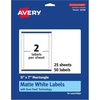 image:imageAvery Matte White Rectangle Labels Sure Feed Technology 5 x 7 50 Matte White Printable Labels50 Labels