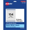 image:imageAvery Matte White Round Labels Sure Feed Technology 12 Diameter 3850 Matte White Printable Labels7 700 Labels