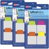 image:imageAvery Mini Ultra Tabs 1 x 15 2Side Writable Assorted Neon Colors Repositionable Tabs 40 Per Pack 120 Total 3Pack of 74759