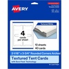 image:imageAvery Printable Arched Tent Cards Sure Feed Technology 2116 x 375 Textured Matte White PrintToTheEdge Capability Laser amp Inkjet Compatible 100 Total40 Cards