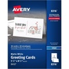 image:imageAvery Printable HalfFold Greeting Cards Envelopes Included 55 x 85 Matte White Inkjet Printer Compatible 30 Blank Cards Total Great for Product Branding Marketing and More 831630 cards