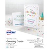 image:imageAvery Printable HalfFold Greeting Cards Envelopes Included 55 x 85 Textured White Inkjet Printer Compatible 30 Blank Cards Total Great for Product Branding Marketing and More 337855 X 85
