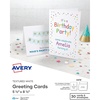 image:imageAvery Printable HalfFold Greeting Cards Envelopes Included 55 x 85 Textured White Inkjet Printer Compatible 30 Blank Cards Total Great for Product Branding Marketing and More 337855 x 85 Pack of 6