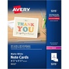 image:imageAvery Printable Note Cards Envelopes Included 425 x 55 Matte White Laser Printer Compatible 60 Blank Cards Total Great for Product Branding Marketing and More 5315414 x 512 Inches