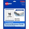 image:imageAvery Printable Rectangle Business Cards Sure Feed Technology 1 x 3 Textured Matte White PrintToTheEdge Capability Laser amp Inkjet Compatible 160 Total800 Cards