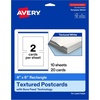 image:imageAvery Printable Rectangle Postcards Sure Feed Technology 4 x 6 Textured Matte White PrintToTheEdge Capability Laser amp Inkjet Compatible 20 Total20 Cards