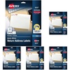 image:imageAvery Printable Return Address Labels 075 x 225 Matte White Sure Feed Technology Inkjet Printer Compatible 600 Blank Labels Great for Mailing Branding School Supplies and More 8257Pack of 3000