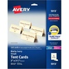 image:imageAvery Printable Tent Cards 2 x 35 White Metallic Gold Borders LaserInkjet Printable 80 Blank Place Cards 3328Ivory