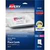 image:imageAvery Printable Tent Cards with Sure Feed Technology 25 x 85 Ivory with Embossed Border 100 Blank Place Cards for Laser or Inkjet Printers 5914Arched White