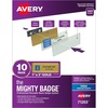 image:imageAvery Reusable Magnetic Professional Name Badge System 1 x 3 Gold Name Tags 50 Identification Badges 120 Laser Printable Inserts Design Software Included 71207Inkjet
