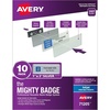 image:imageAvery Reusable Magnetic Professional Name Badge System 1 x 3 Silver Name Tags 50 Identification Badges 120 Laser Printable Inserts Design Software Included 71208Inkjet