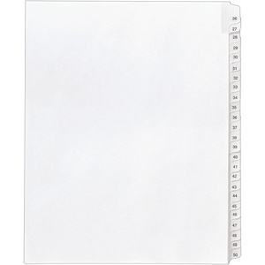 image:imageAvery 2650 Legal Exhibit Dividers for 3 Ring Binders 25Tab Set Allstate Style 1 Binder Divider Set 01702